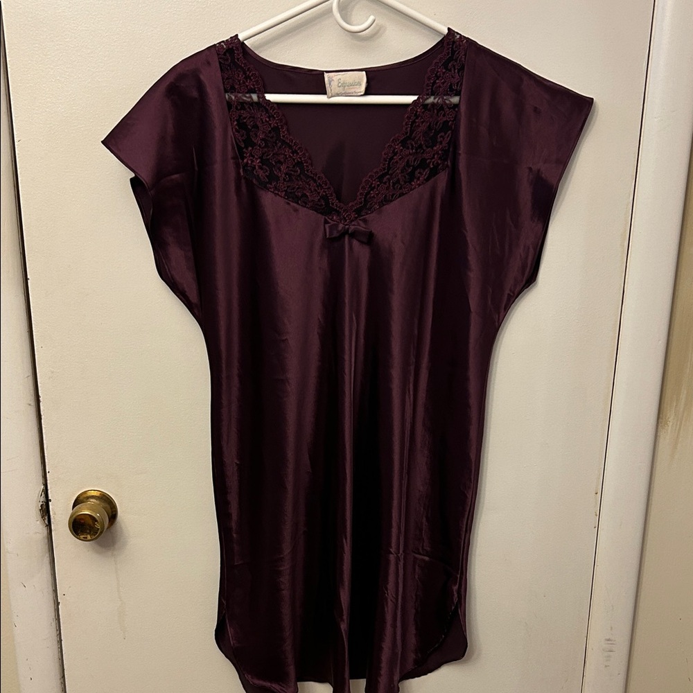 Expressions By California Dynasty Women’s Nightgown Purple Size Small Vintage